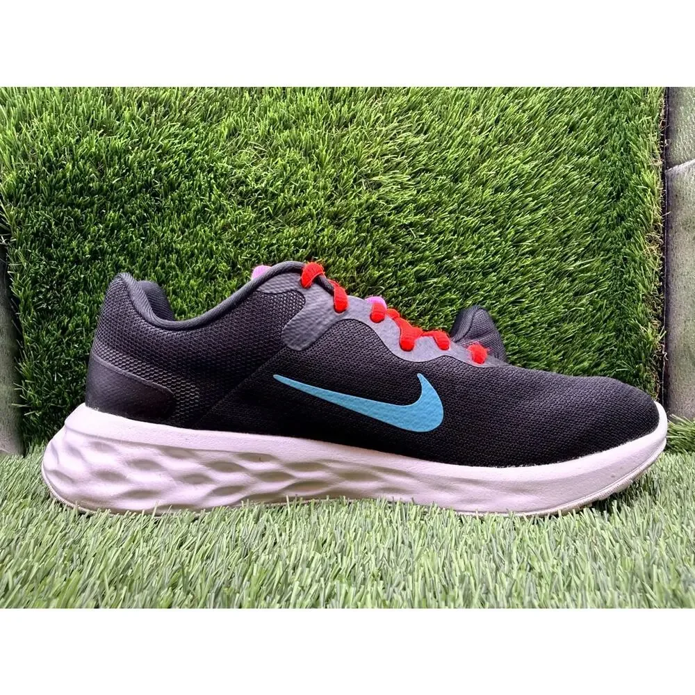 Nike Revolution 6 DC3729-011 Athletic Sneaker Women's 9 Black Mesh Cushioned